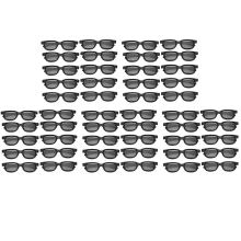 50 stuks gepolariseerde passieve 3D-brillen voor IMIX-bioscoopschermen