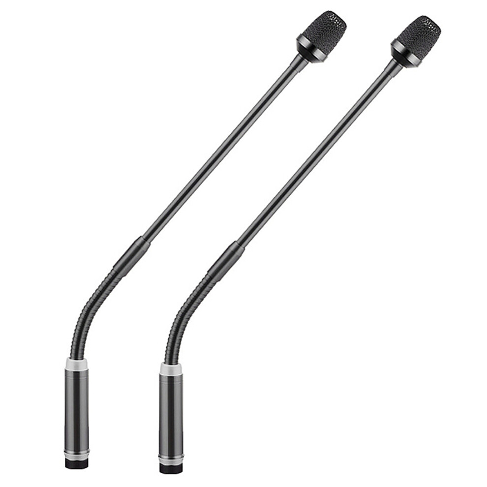 Lot de 2 microphones DJ dynamiques professionnels pour mixeur, microphone ? crier d?di? au disque, micro ? col de cygne pour barre KTV