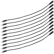 20Pc 3.5mm Stereo Audio Headset to Jack Female Male RJ9 Plug Adapter Converter Cable Cord