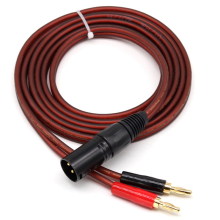 2X XLR auf Bananenstecker Lautsprecherkabel, XLR 3 Pin Stecker Doppelstecker Audiokabel, vergoldeter 4mm Stecker XLR3 Pro HiFi