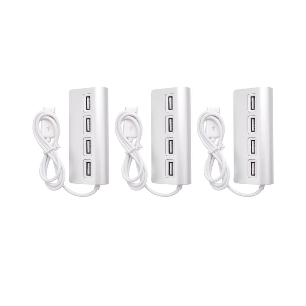 Photos - Cable (video, audio, USB) Jojomino 3X USB HUB, Premium 4 Port Aluminum Hub with 11 Inch Shielded Cable for , MacBooks, PCs and Laptops