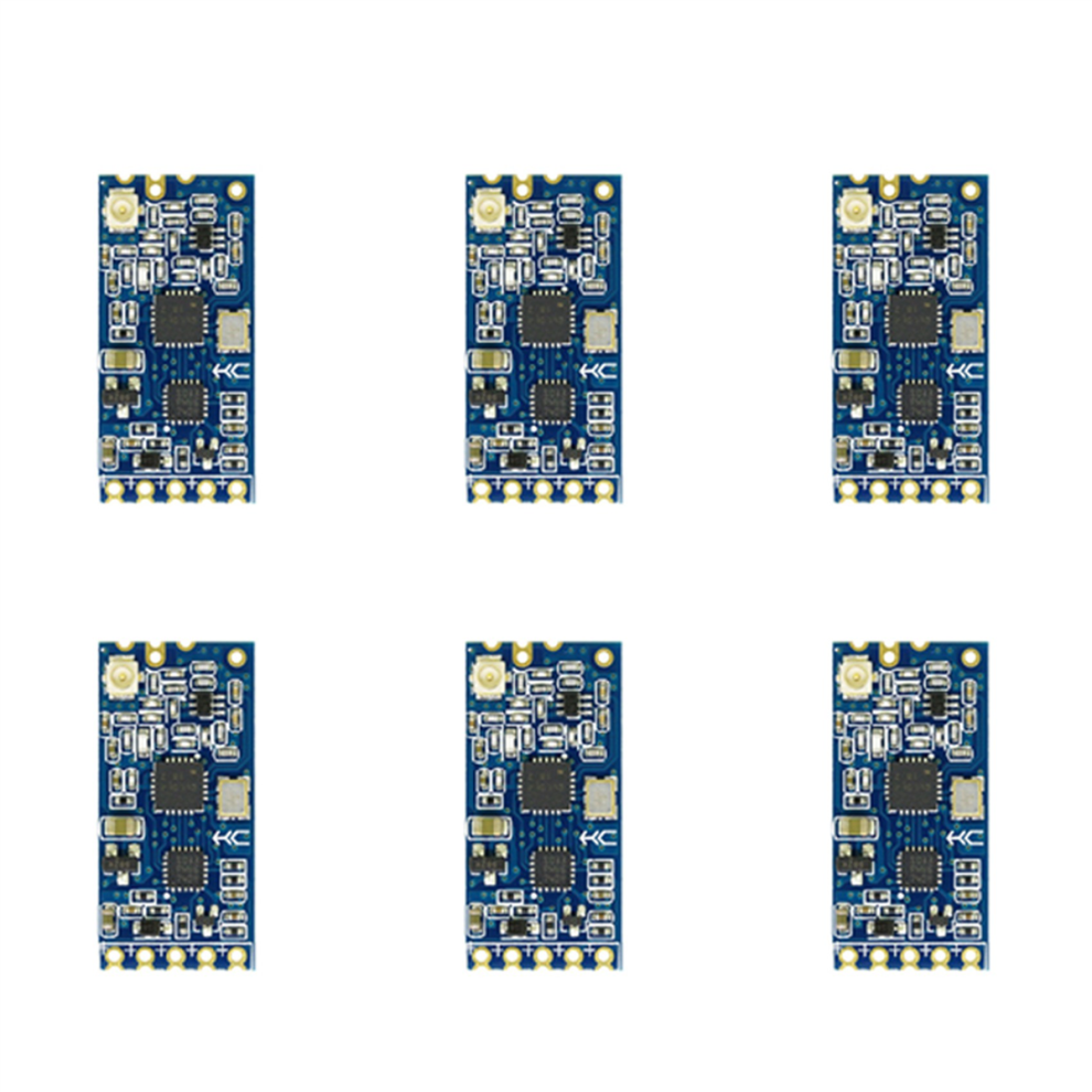 6X-12 433-473MHz SI4463 Wireless Serial Port Module (6-Pack) - Replaces Bluetooth HC-12, Up to 1km Range, 3.2-5.5V