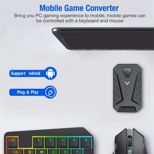 2X Keyboard and Mouse Converter Portable Mobile Gaming Adapter for Android Phone 2