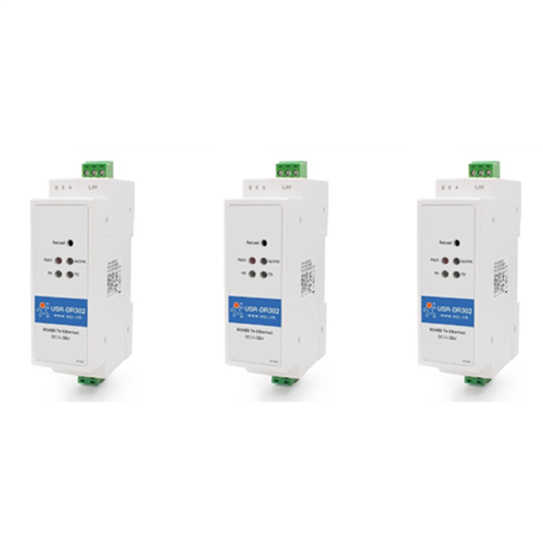 3X -DR302 Din Rail Seri?le RS485 naar Ethernet IP Server Module Converter Modbus RTU Unit 2