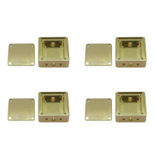4X Aluminium Geh?use Abschirmung RF Box Elektromagnetische Goldene Leitf?higen Oxid