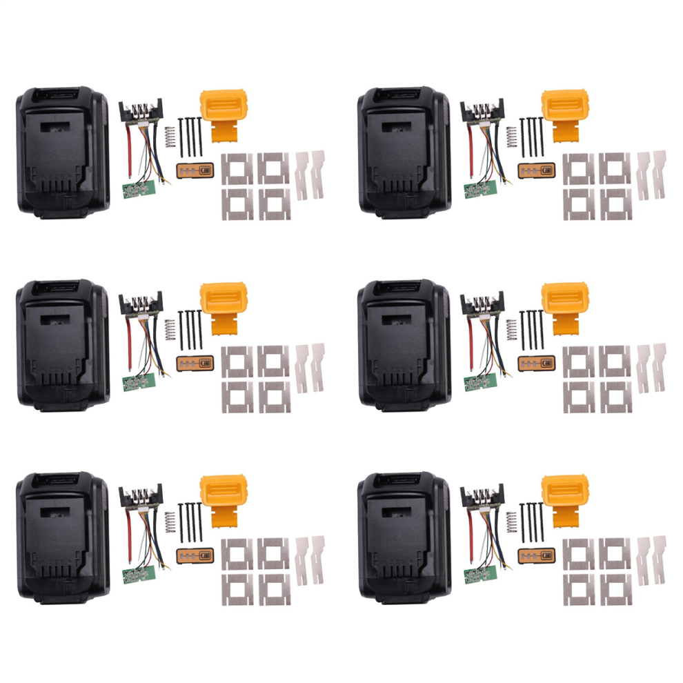 6X For 18V 20V Battery Replacement Plastic Case 3.0Ah 4.0Ah Dcb201,,, Li-Ion Cover 4851689899388