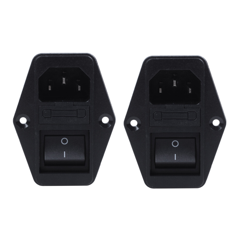 2X bornes ? cosses ? souder IEC 320 C14 filtre + porte-fusible pour interrupteur de bateau