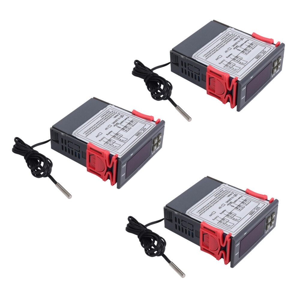 3X 220V/Stc-/1000 Digital Temperature Controller Thermostat With 4851689877065