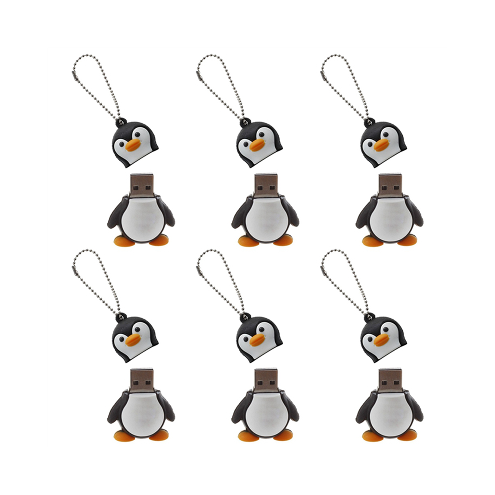 6X 32Gb Novelty Cute Baby Penguin Usb 2.0 Flash Drive Data Memory Stick Device - And Black/White 4851689882601