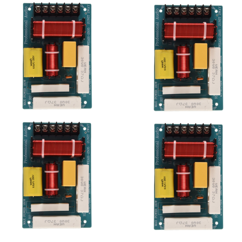 4X 200W Speaker Crossover 2 Way High-Low 8 Ohm Frequency Divider for 10 Inch 1