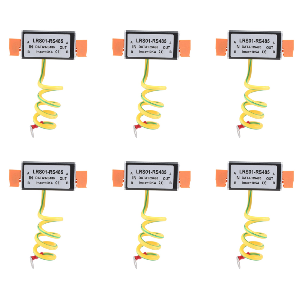6X Rs485 Date Signal Power Arrester Anti Surge Protector Monitoring Cctv Camera Protection Device Preventer 4851689892259