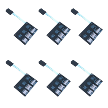 6X 2730 Convertitore di strumenti di attivazione Nano SIM esterna per estensione scheda IC Smartcard 4 in 1 per kit adattatore