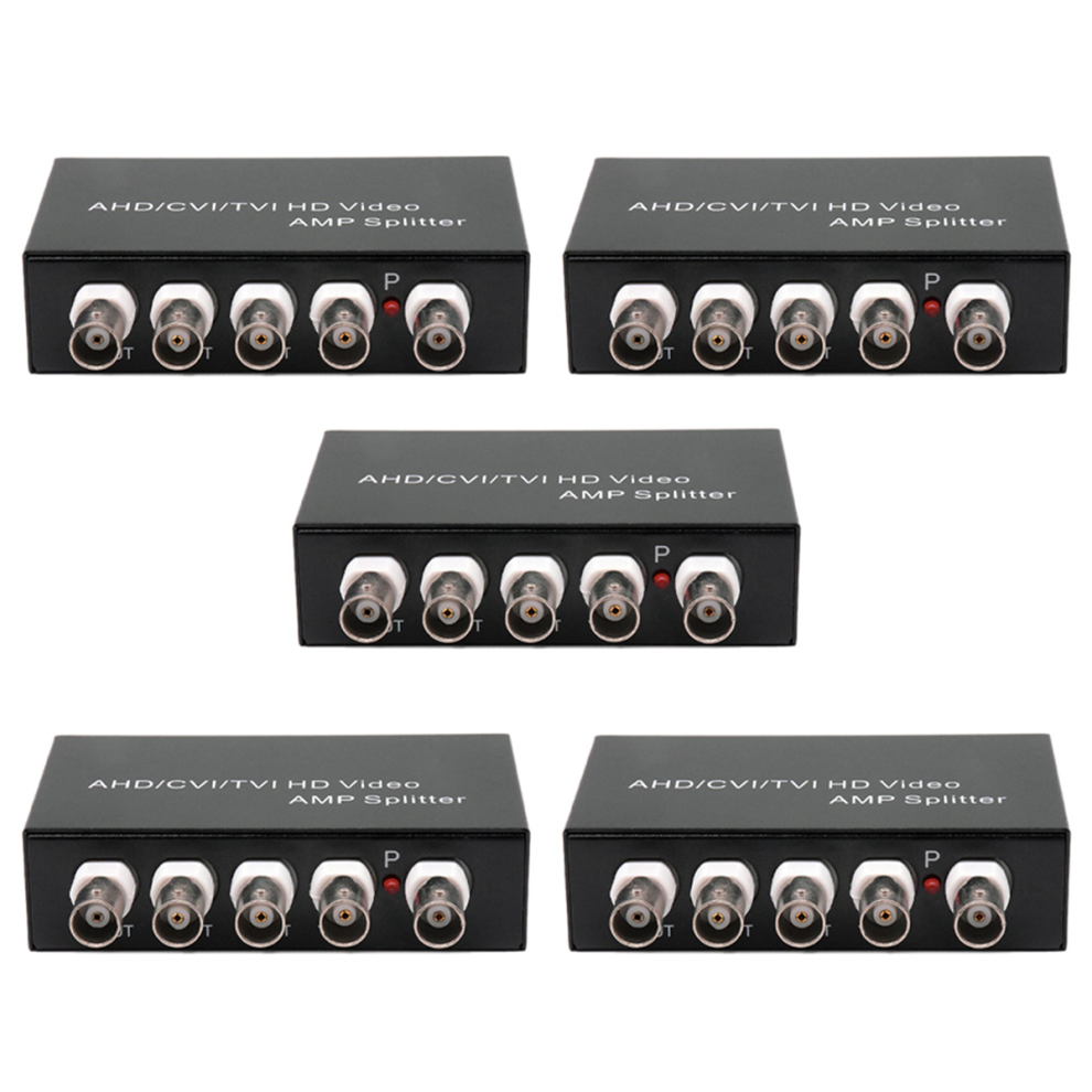 Photos - Other for Computer Jojomino 5X Signal 1 in 4 Out AHD/CVI/TVI Video Splitter HD Coaxial Camera,Black 
