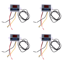 4X 10A AC110-220V Digital LED Temperature Controller XH-W3001 for Incubator Cooling Heating Switch Thermostat Sensor