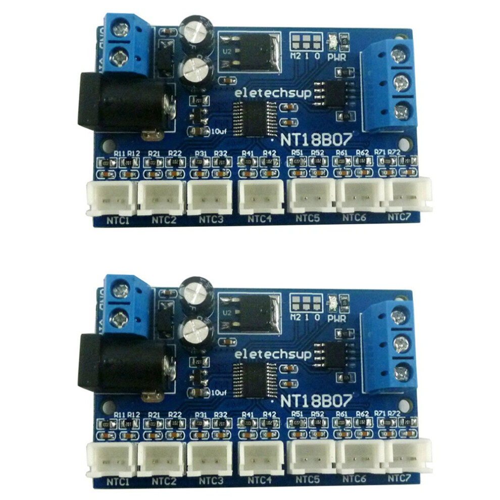Jojomino 2X 7 Channel Rs485 Temperature Sensor Measurement Modbus Rtu Paperless Recorder Plc Nt18b07