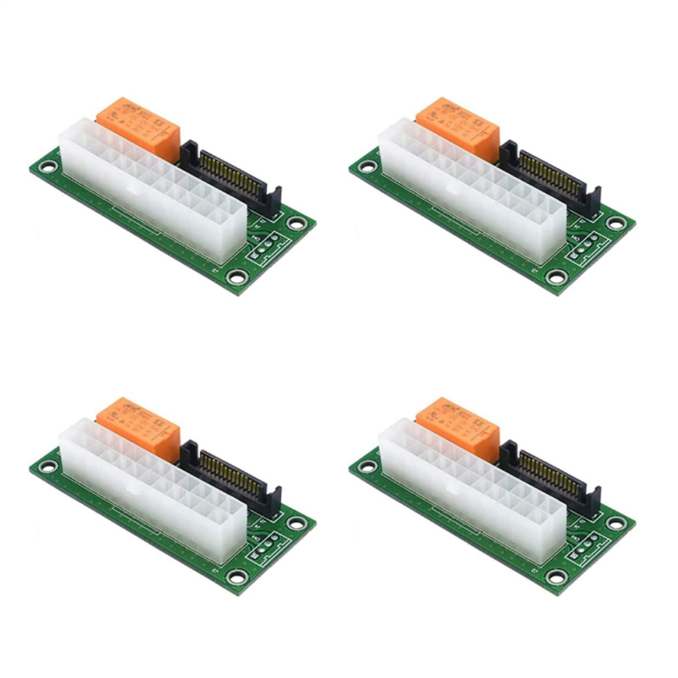 4X Power Board Dual Psu Multiple Supply Adapter Add2psu With Sata Atx 24Pin To 4Pin Connector For 4851689813575