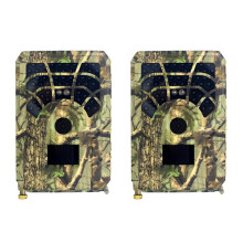 2X Mini Jachtcamera 12MP PIR Nachtzicht Waterdicht Trail Game voor Thuis Tuin Wildlife Scouting