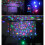 2X USB Crystal Magic Ball Flash DJ-lichten Disco Podium Projector Mini LED Spraakgestuurd 6