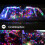 2X USB Crystal Magic Ball Flash DJ-lichten Disco Podium Projector Mini LED Spraakgestuurd 7