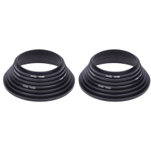 2 set 49mm 52mm 55mm 58mm 62mm 67mm 72mm 77mm Metalen cameralensfilter Stappende opstapringen Kapadapterbevestiging