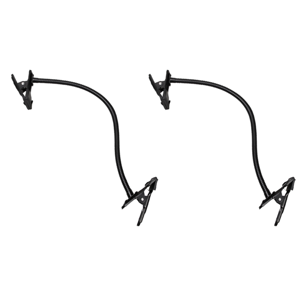 2X Background Holder C Clamp Clip Camera Photo Studio Stand Flex Arm Reflector Camara Double Light 4851689805303