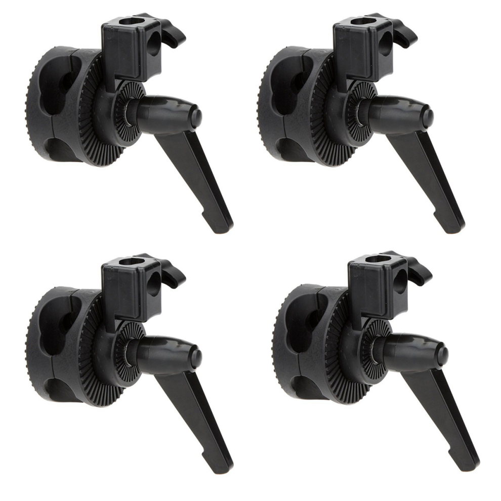4X Single Grip Swivel Bracket Clamp For Photo Studio Boom Arm Reflector Holder Stand 4851689801312