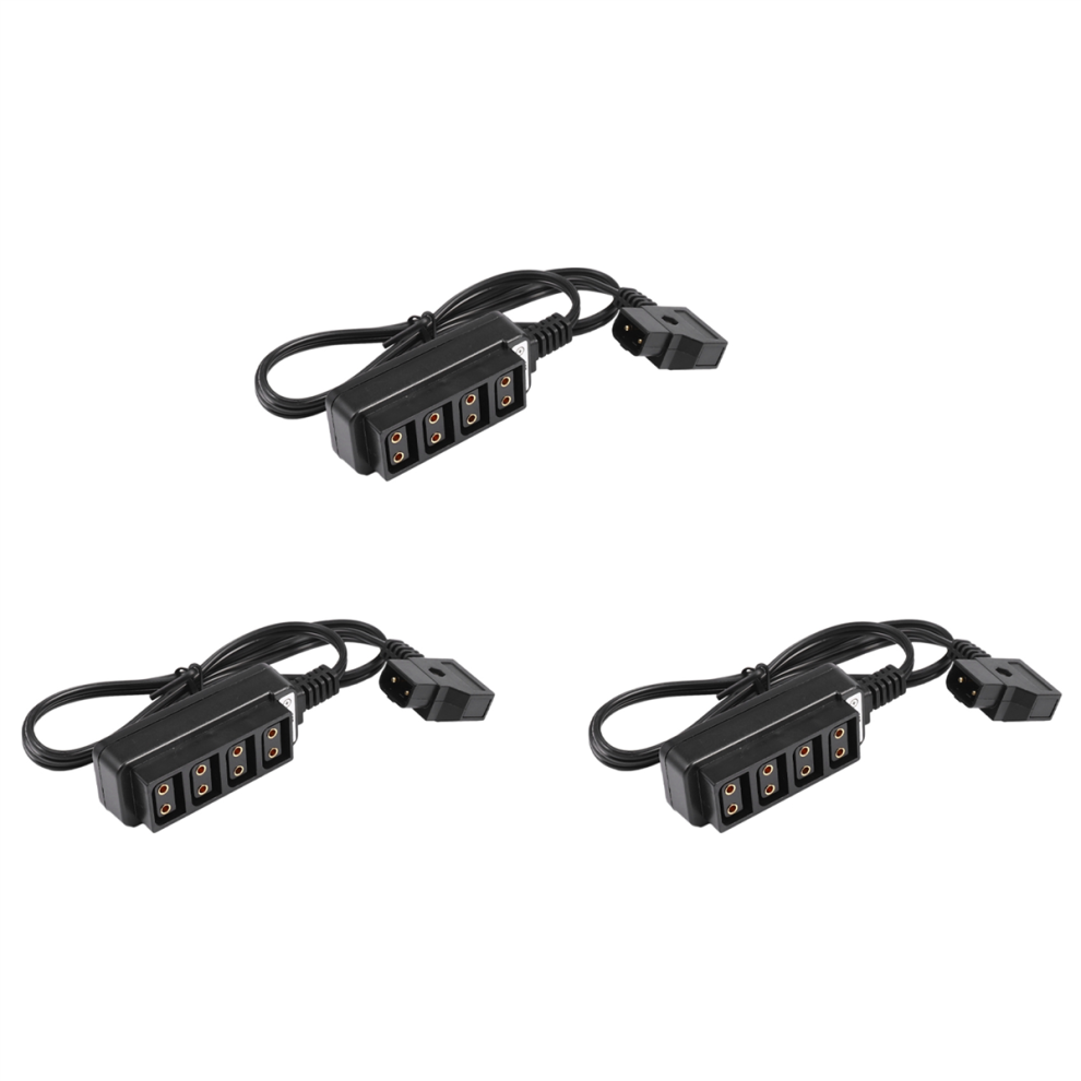 3X Male D-Tap B Type Power Dtap Tap To 4 Female P-Tap Ptap Hub Adapter Electric Splitter 4851689804047