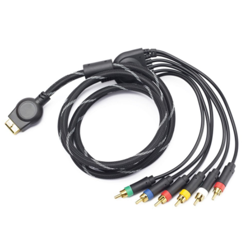 3X Suitable for PS2/ Component Cable 1.8M PS 2/3 High Resolution Game Accessories 2