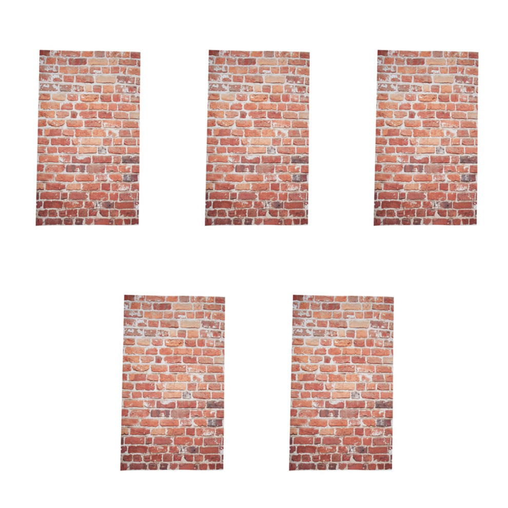 5Pcs 3X5ft Vinyl Vintage Brick Wall Studio Backdrop Photography Background Prop Red 4851689800216