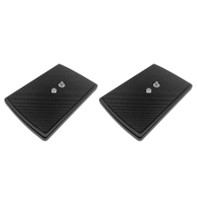 2X Quick Release Platee for TH-650DV 1/4 Inch Mounting Screw Tripod Monopods Camera Clamp Plate Black