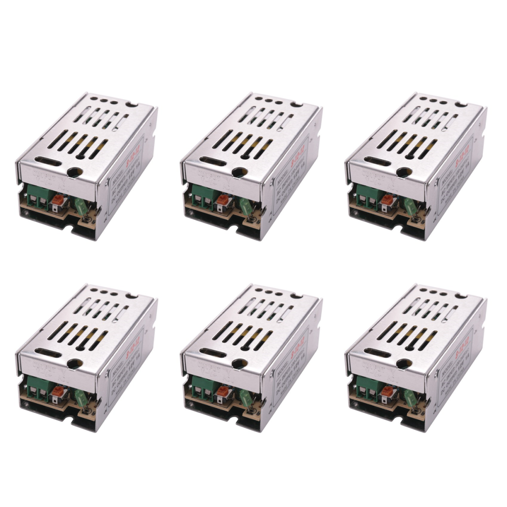 6X Voltage Transformer Power Supply Ac 110/220V To Dc 12V 1A Silver 4851689820078