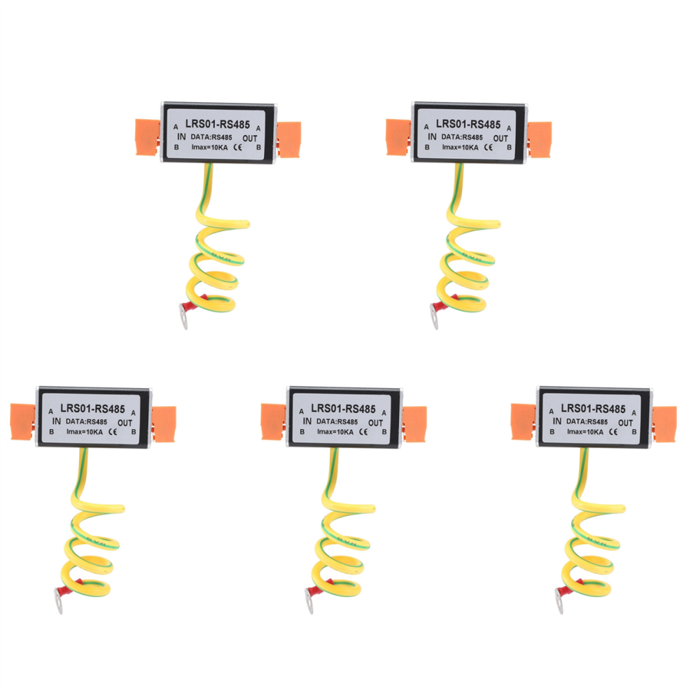 5X Rs485 Date Signal Power Arrester Anti Surge Protector Monitoring Cctv Camera Protection Device Preventer 4851689821778