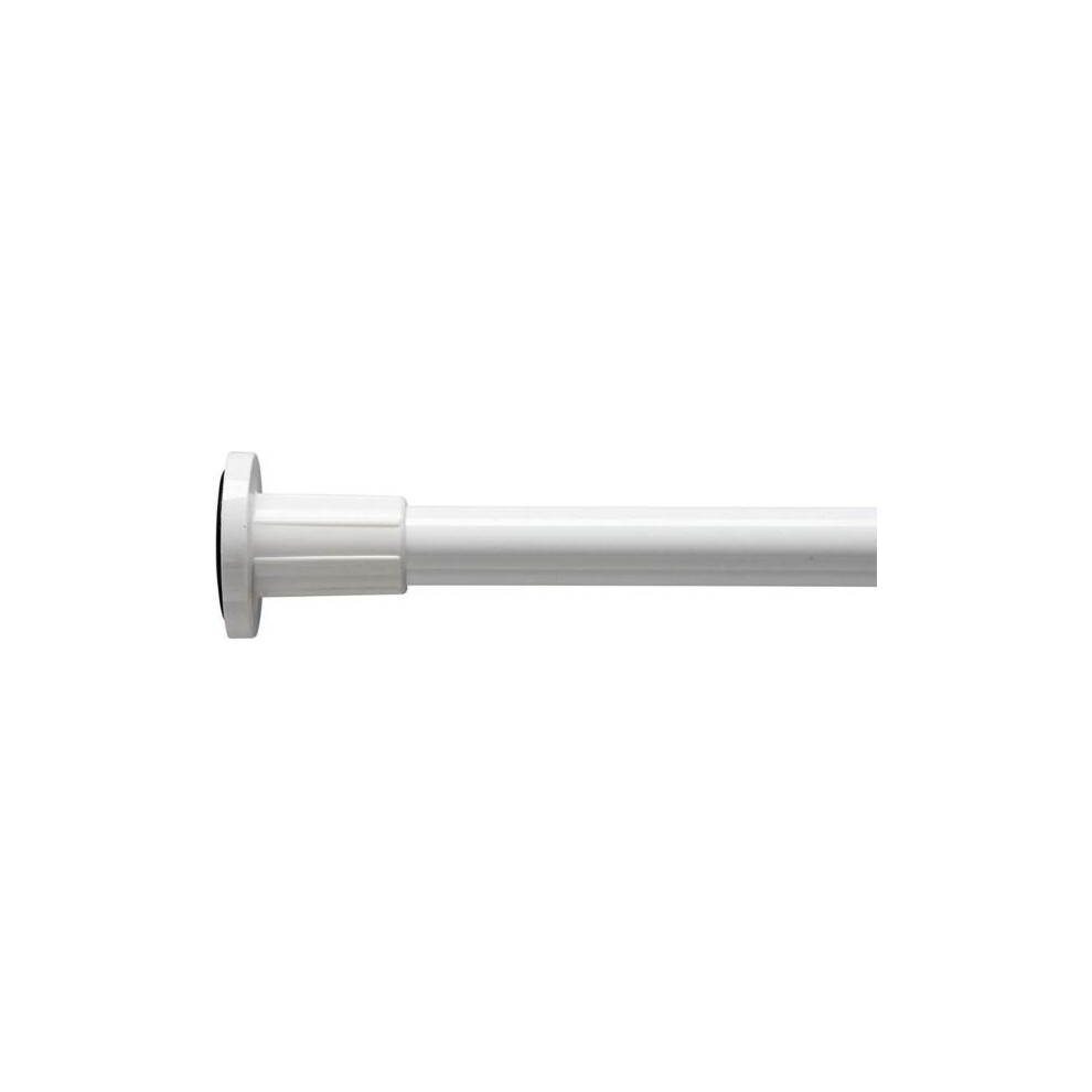 Alterna by Croydex Telescopic Shower Curtain Rod Extends 1100mm to 1830mm White