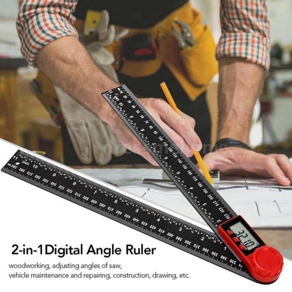 (1pcs) 1pc 200mm Digital Display Inclinometer Angle Digital Electronic Goniometer Protractor Angle Detector