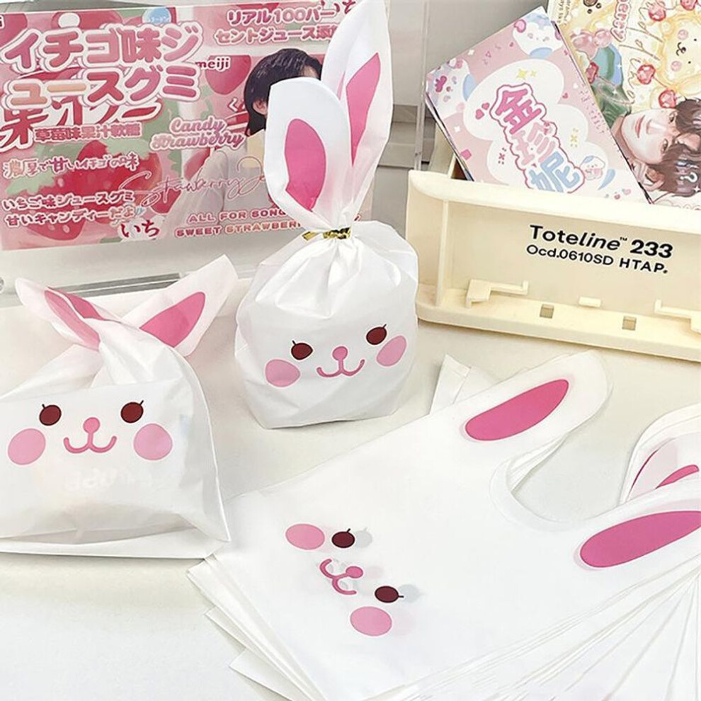 Cartoon Cute Rabbit Long Ear Bags Candy Biscuit Jewelry Gift Bags For Party Birthday Wedding Party