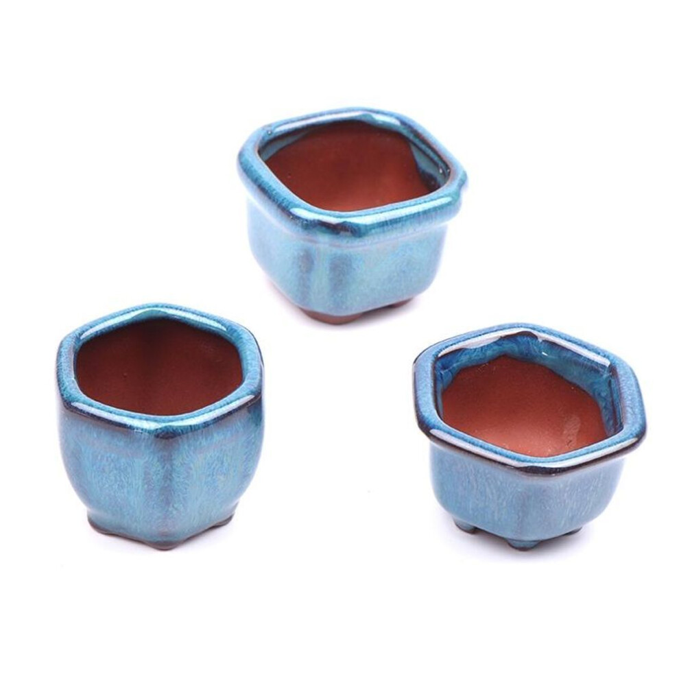 Mini Plant Pots Flower Pot With Holes Garden Chinese Style Bonsai Flowerpot Purple Sand Craft Plant Pot Planter Home Decoration
