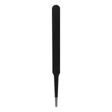 Antistatische platte, vierkante roestvrijstalen rechte pincet van 12 cm lang, zwart