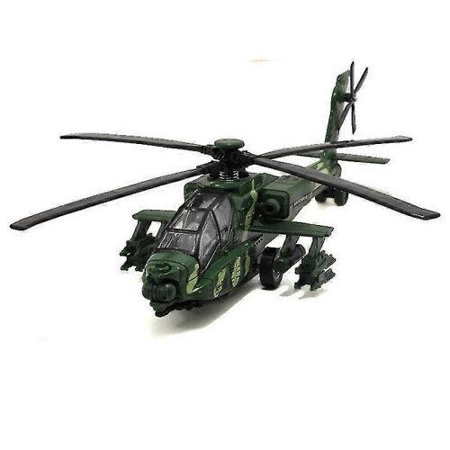 Toy Airplane Alloy Aircraft Model Simulation Apache Helicopter Fighter 2