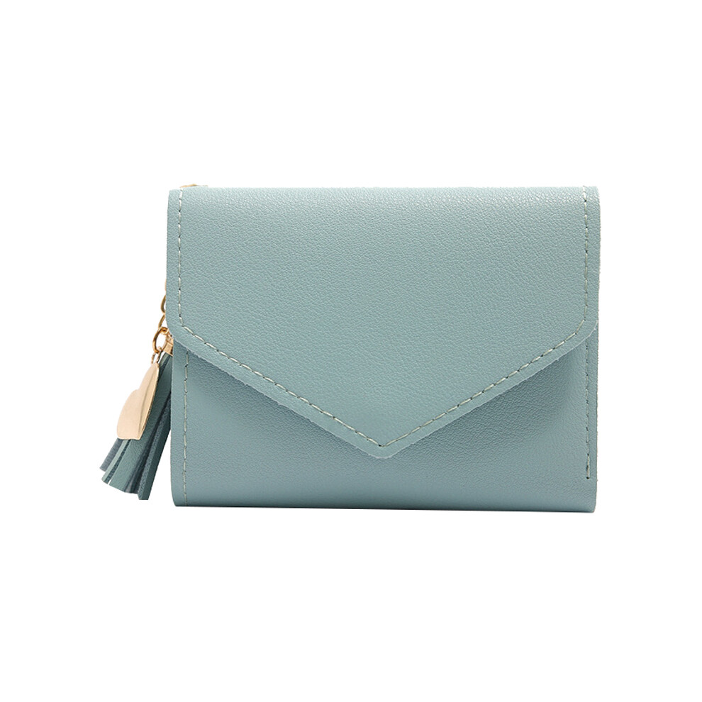 Short Wallet Ladies Tassel Fashion Buckle Coin Purse Card Holder Female Hand Money Bag PU Leather H