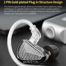 AS16 PRO X 16BA 8 Balanced Armature in-ear oortelefoon Hoge geluidskwaliteit Headsets HiFi Monitor Muziek Hoofdtelefoons
