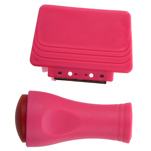 Stamp Stamping Πλάκα εικόνας Nail Art Διακόσμηση Stamper Squeegee εργαλείο ροζ κόκκινο 1