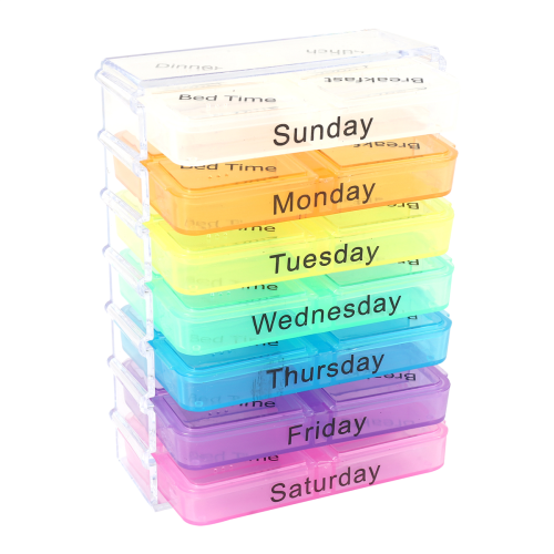 Medicine Weekly Storage Pill 7 Day Tablet Sorter Box Θήκη θήκης 2