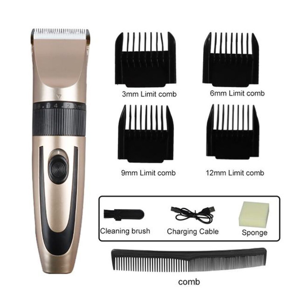 (as the picture) Usb Electric Hair Clippers Screen Rechargeable Shaver Cordless Beard Trimmer Men Barber Hair Cutting Machine