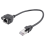 Καλώδιο επέκτασης δικτύου Ethernet LAN 1FT RJ45 από αρσενικό σε θηλυκό βιδωτό πάνελ 2