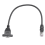 Καλώδιο επέκτασης δικτύου Ethernet LAN 1FT RJ45 από αρσενικό σε θηλυκό βιδωτό πάνελ 8