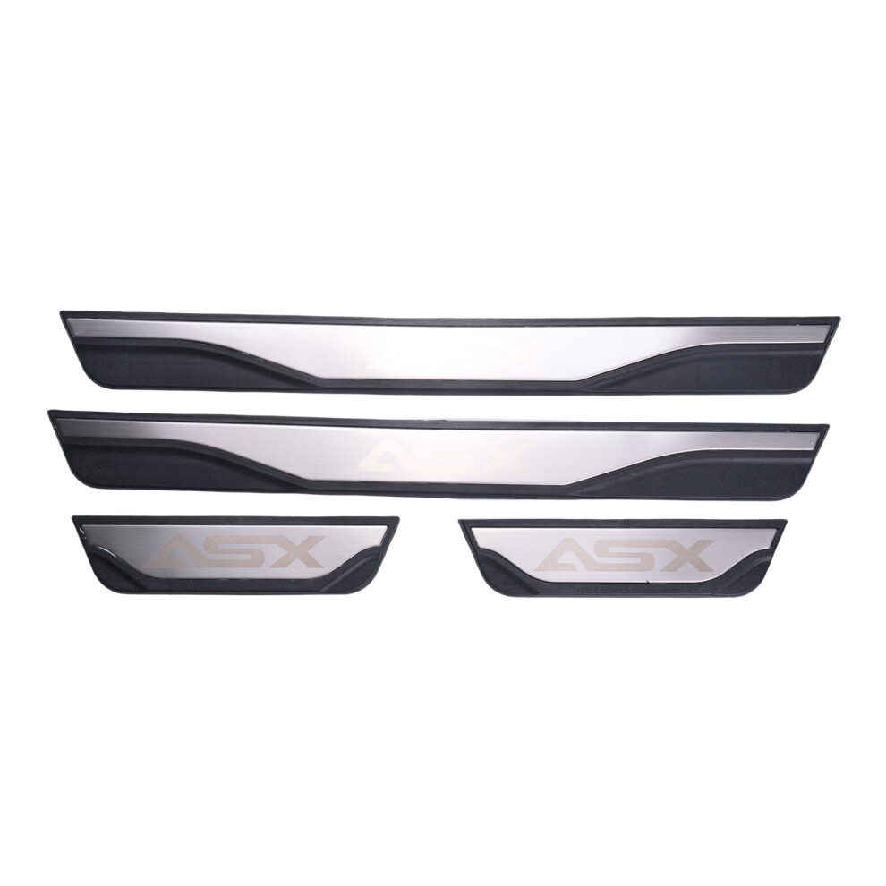 For Asx Auto Accessories 2010 2019 Door Sill Protector Scuff Plate Black 4852624825752
