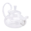 Bule de ch? de vidro com al?a alta resistente ao calor de 650 ml, bule de ch? com flor e filtro 3