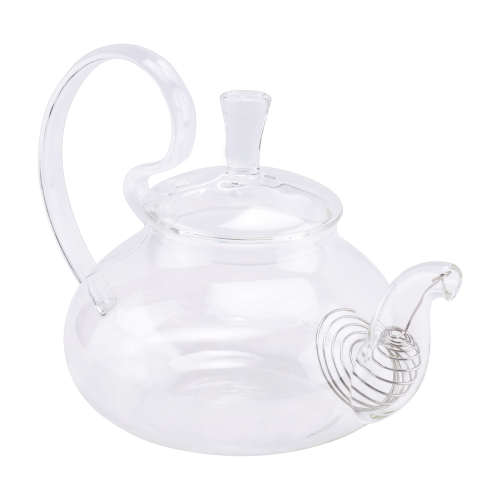 Bule de ch? de vidro com al?a alta resistente ao calor de 650 ml, bule de ch? com flor e filtro 2