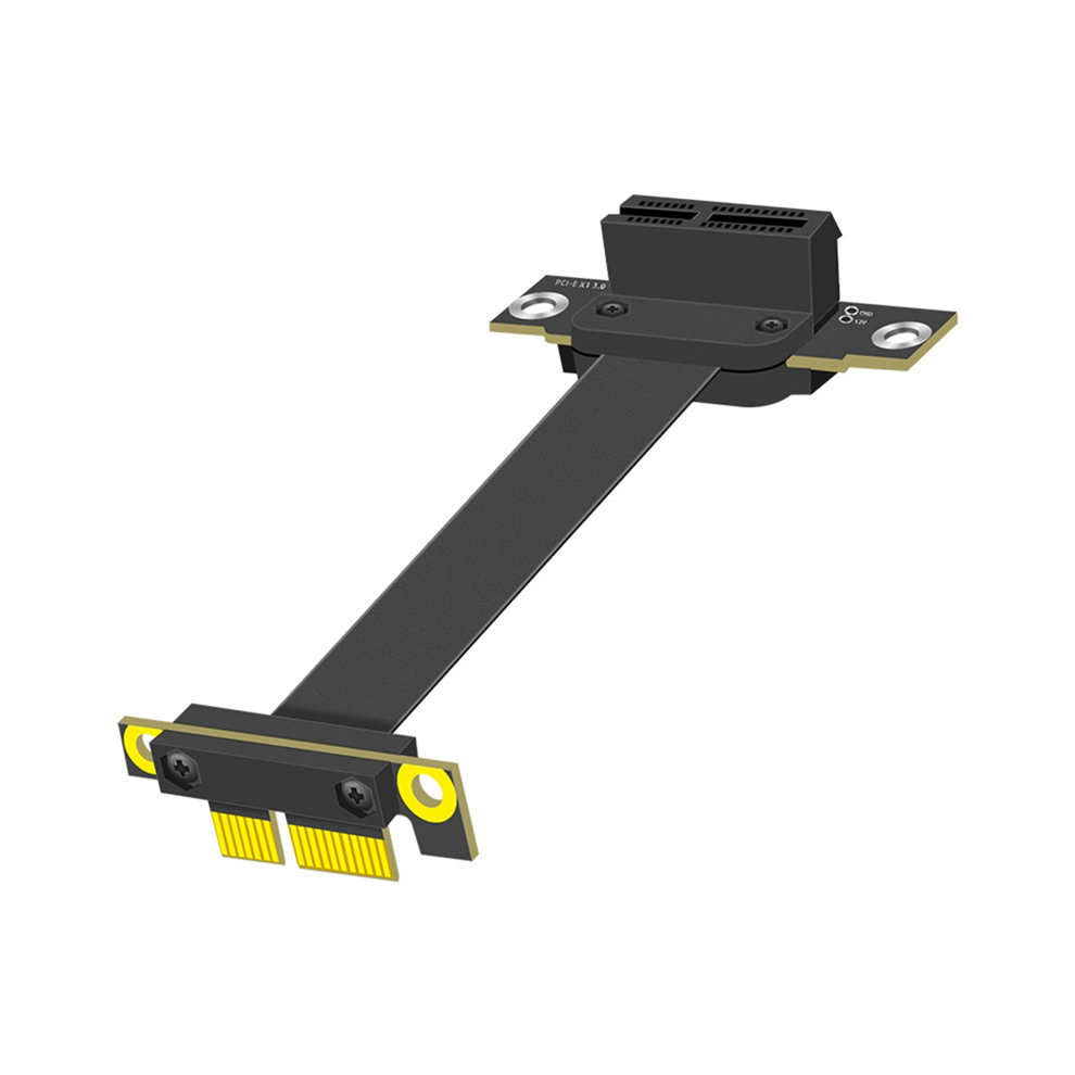 Pcie 1X Extension Cable 90 Degree, Pci-Express 3.0 Male To Female Riser Pci-E Extender Adapter 10Cm 4852624827015