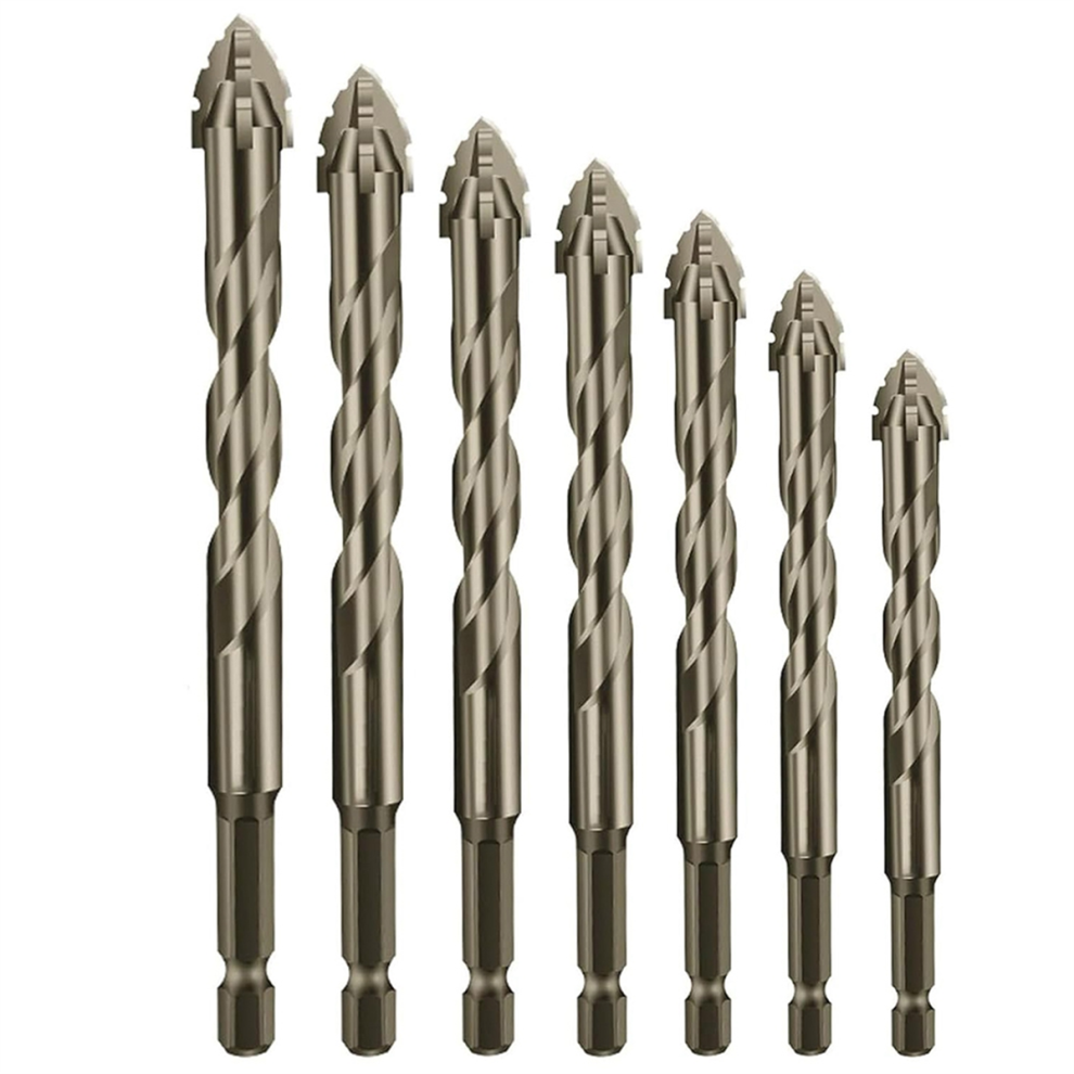Four-Flute Sawtooth Eccentric Drill Bit, Four Edged Serrated Drill, Bit 4852624832712